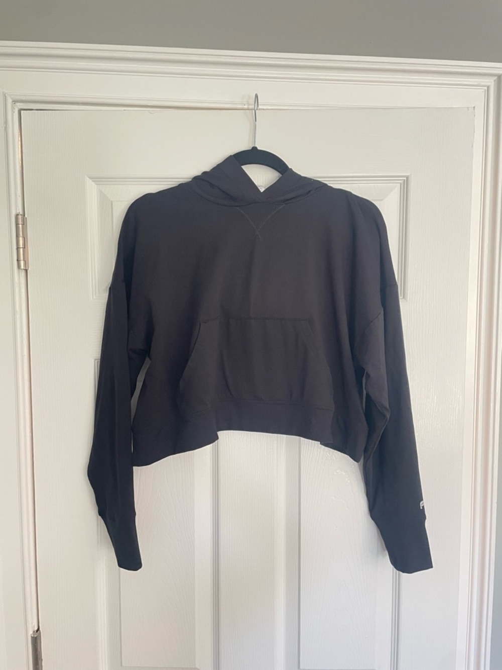 Fabletics Black Cropped Hoodie